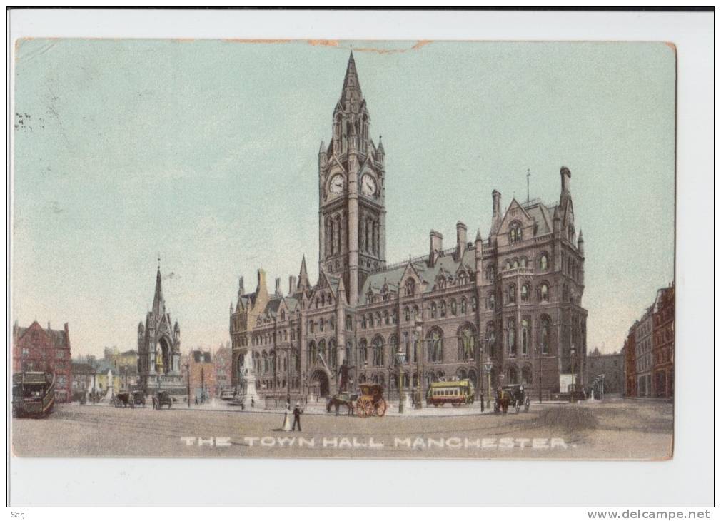 Town Hall Manchester . Old PC . UK . ENGLAND - Manchester