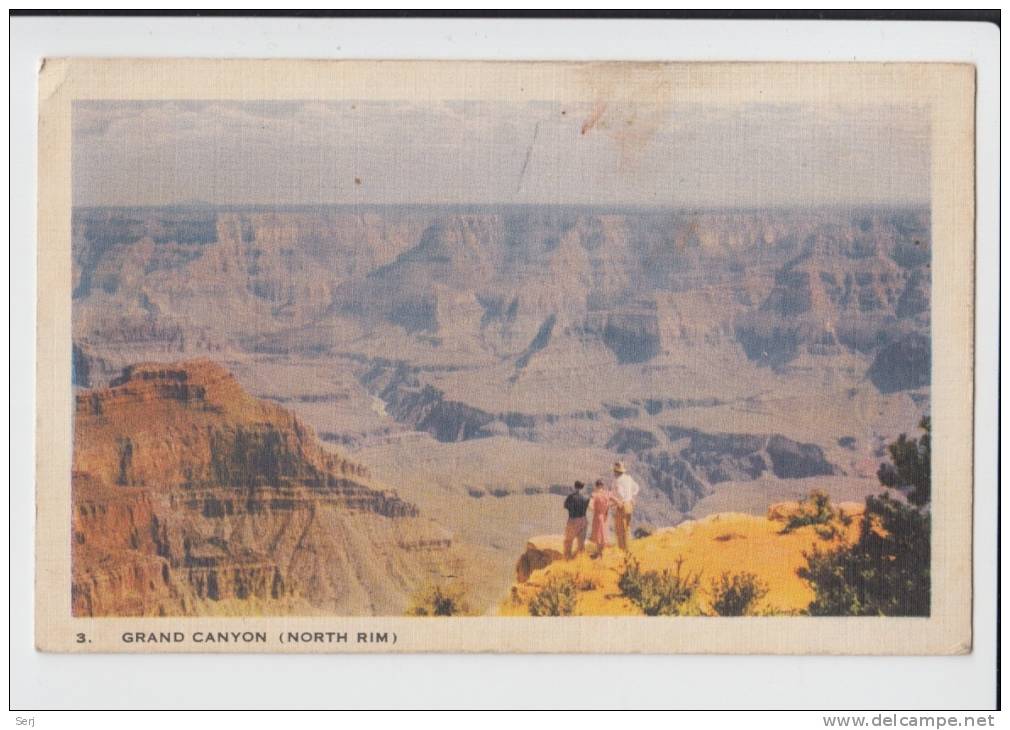 North Rim - Grand Canyon  . Old PC . USA - Grand Canyon