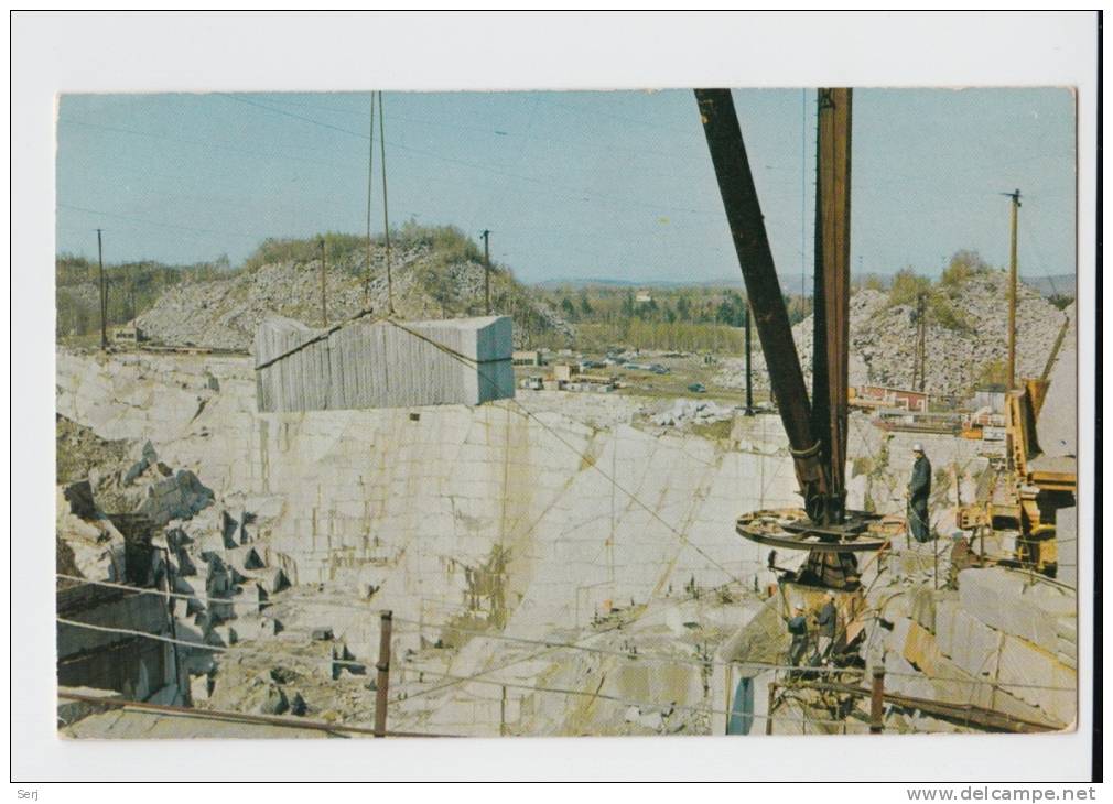 ROCK OF AGES GRANITE QUARRY , BARRE , VERMONT . Old PC . USA - Barre