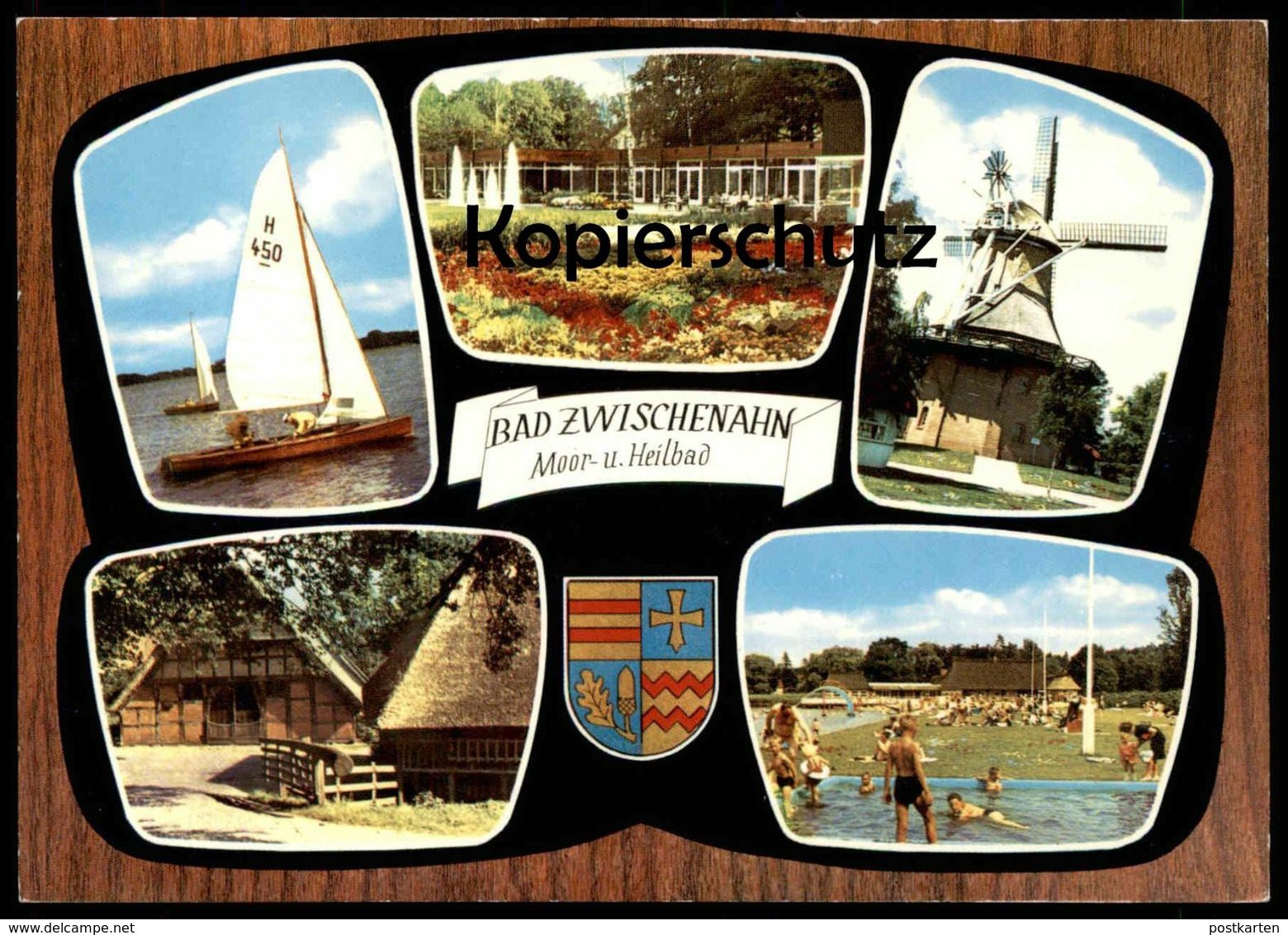 POSTKARTE BAD ZWISCHENAHN Segelboot Sailing Boat Mühle Windmühle Molen Moulin à Vent Wind Mill Ansichtskarte Postcard - Bad Zwischenahn