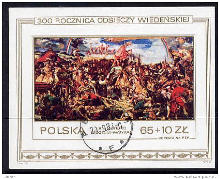 POLAND 1983 Relief Of Vienna Block  Used..  Michel Block 93 - Used Stamps