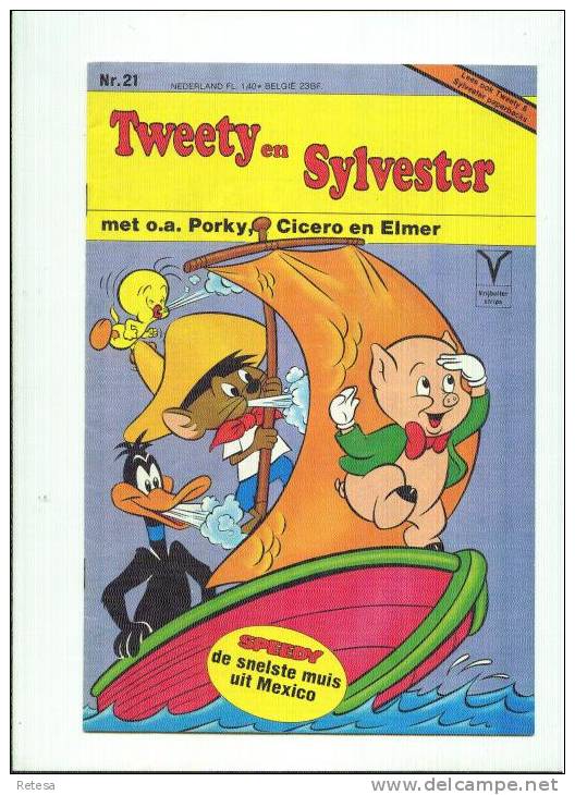 N°21  TWEETY EN SYLVESTER - SPEEDY GONZALES  1980 - Sonstige & Ohne Zuordnung