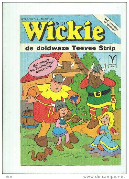 WICKIE DE KOPPIGE ELAND  N°51  - 1976 - Autres & Non Classés