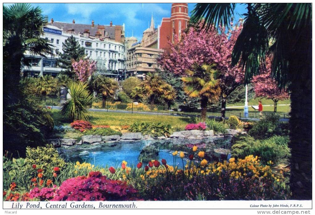17027  Regno  Unito,   Bournemouth,  Central  Gardens,  Lily  Pond,  VGSB  1973 - Bournemouth (ab 1972)