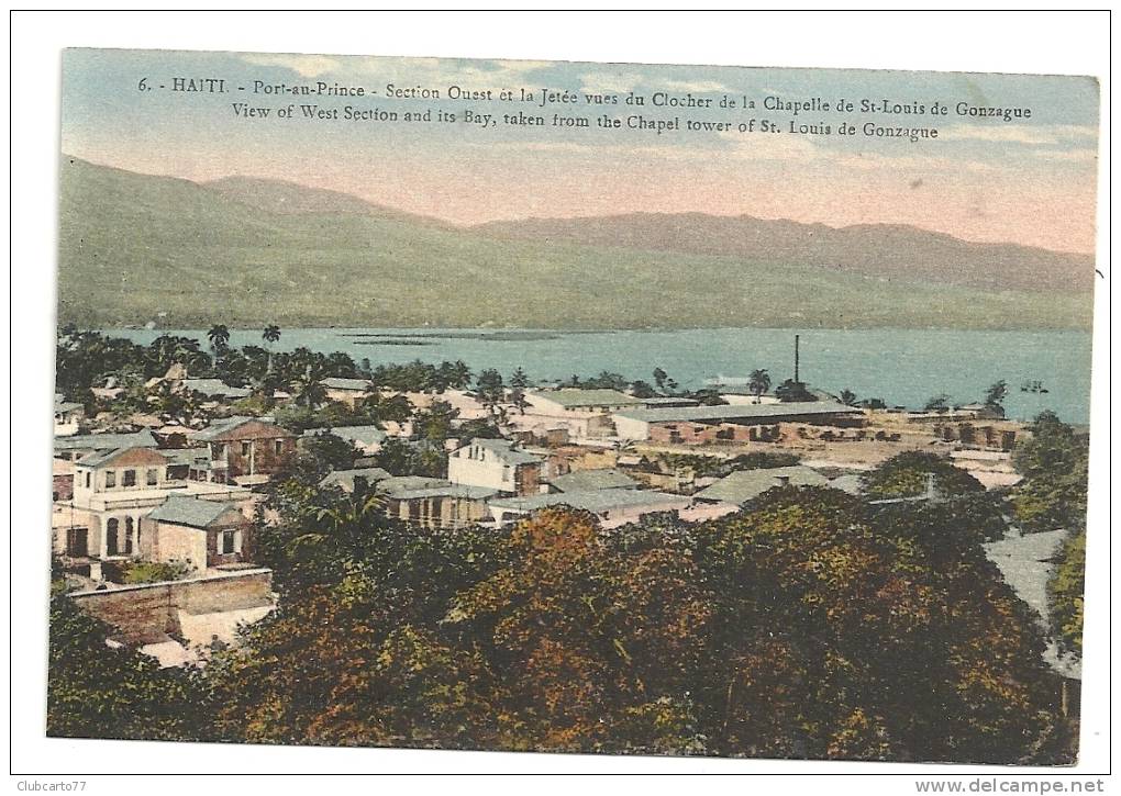 Port-au-Prince (Haïti) : Vue Générale De La Section SO Et De La Jetée En 1910. - Haiti