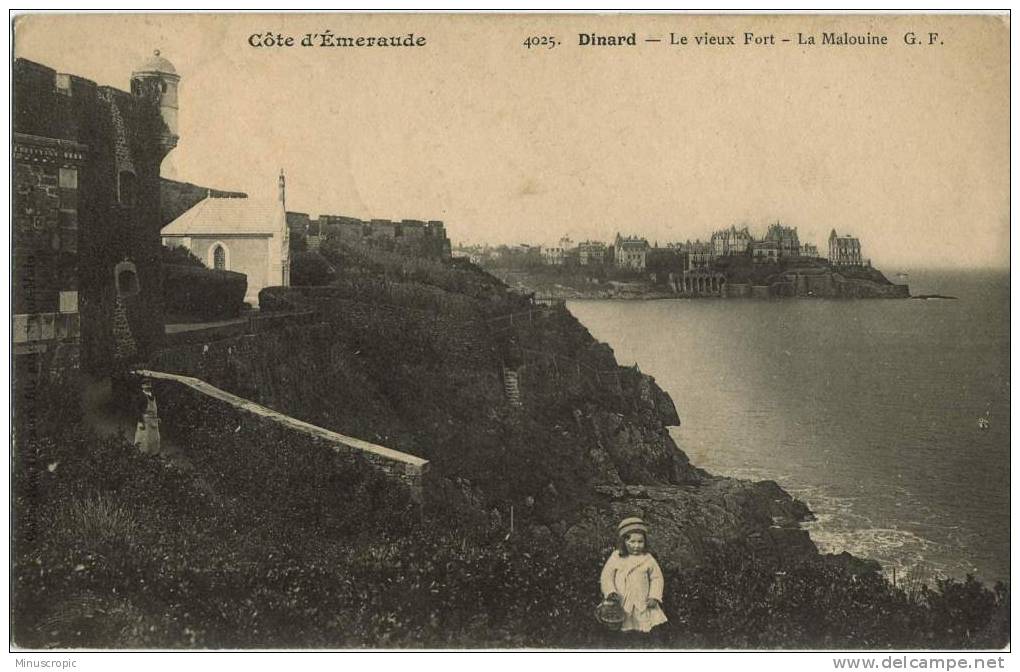 CPA 35 - Dinard - Le Vieux Fort - La Malouine - Dinard