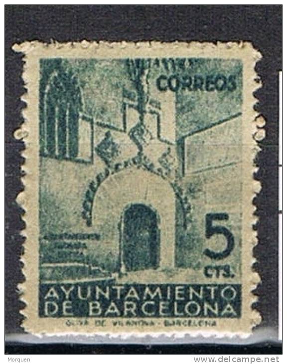 Barcelona, Sello Recargo 1938,  Edifil Num 20 ** - Barcelone