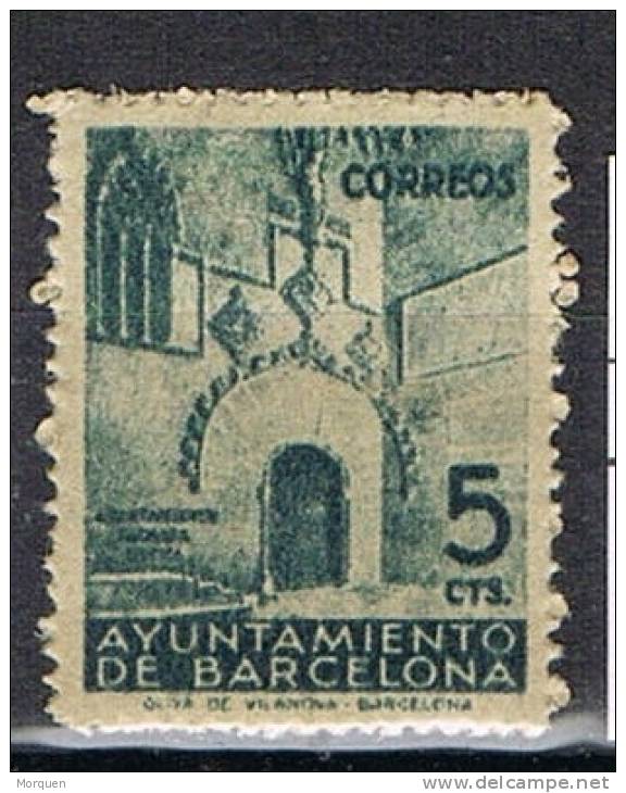 Barcelona, Sello Recargo 1938,  Edifil Num 20 ** - Barcelona