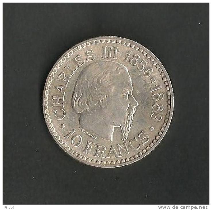 MONACO 10 FRANCS  1966 * SILVER * - 1960-2001 New Francs