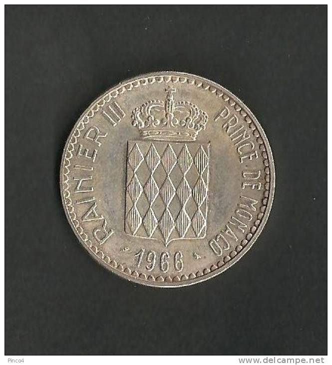 MONACO 10 FRANCS  1966 * SILVER * - 1960-2001 New Francs