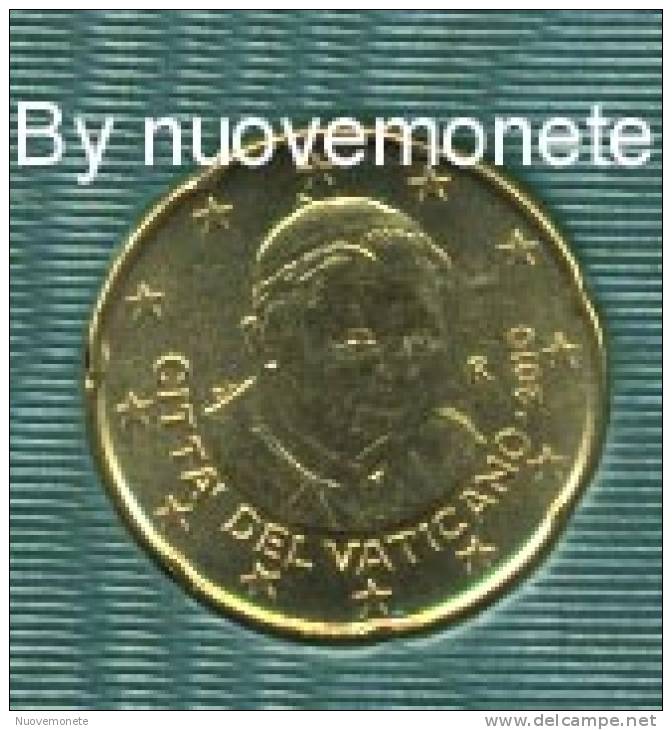 VATICANO VATICAN VATIKAN  20 CENT 2010 FDC DA DIVISIONALE - Vatikan