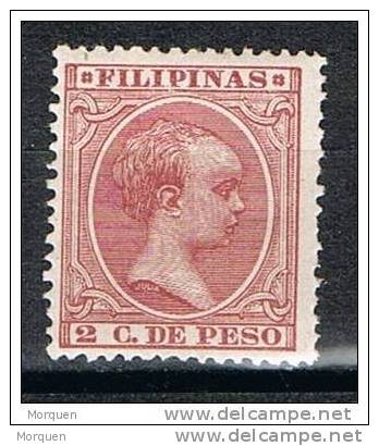 Lote 5 Sellos Filipinas, Colonia Española, Edifil Num 80, 93, 108, 120, 123 * - Filipinas
