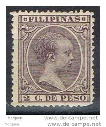 Lote 5 Sellos Filipinas, Colonia Española, Edifil Num 80, 93, 108, 120, 123 * - Filipinas
