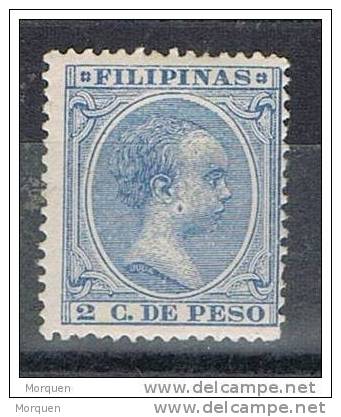 Lote 5 Sellos Filipinas, Colonia Española, Edifil Num 80, 93, 108, 120, 123 * - Philippines