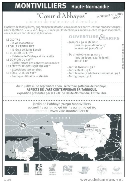 CPM - Montivilliers (76) - Coeur D'Abbayes - Non CP En Verso - Carte Pub (voir Scan Recto & Verso) - Montivilliers