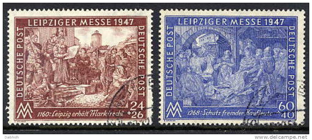ALLIED OCCUPATION 1947 Leipzig Spring Fair Set Used.  Michel 941-42 - Other & Unclassified