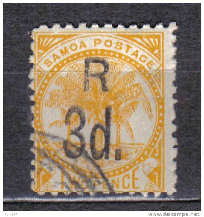 AP32 - SAMOA , 3/2 Penny  N. 27  Usato - Samoa (Staat)