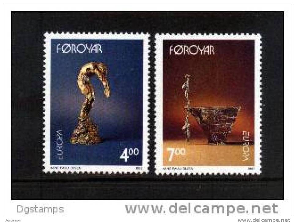 Dinamarca/Faroe 1993 YT240-41 ** EUROPA, Arte Contemporáneo: Obra Escultórica De Hans Pauli Olsen. - 1993