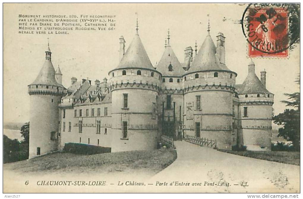 41 - CHAUMONT-SUR-LOIRE - Le Château - Porte D'Entrée Avec Pont-Lévis (LL. 6) - Montrichard