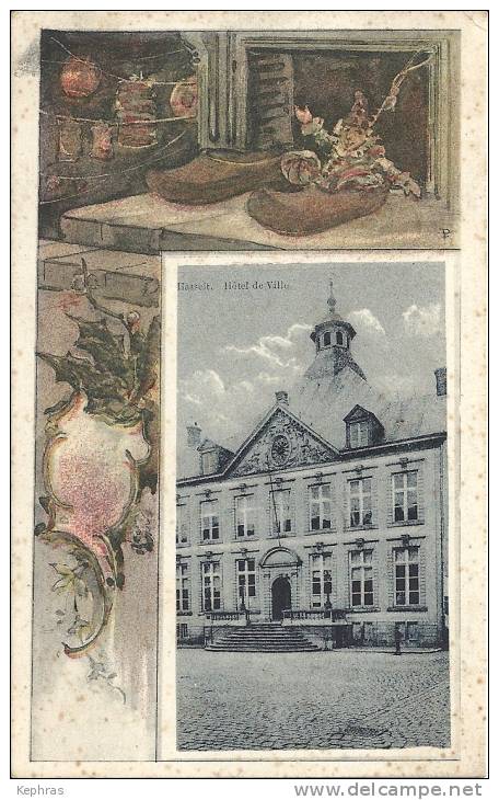 HASSELT : Hotel De Ville - RARE CPA - Cachet De La Poste 1919 - Hasselt