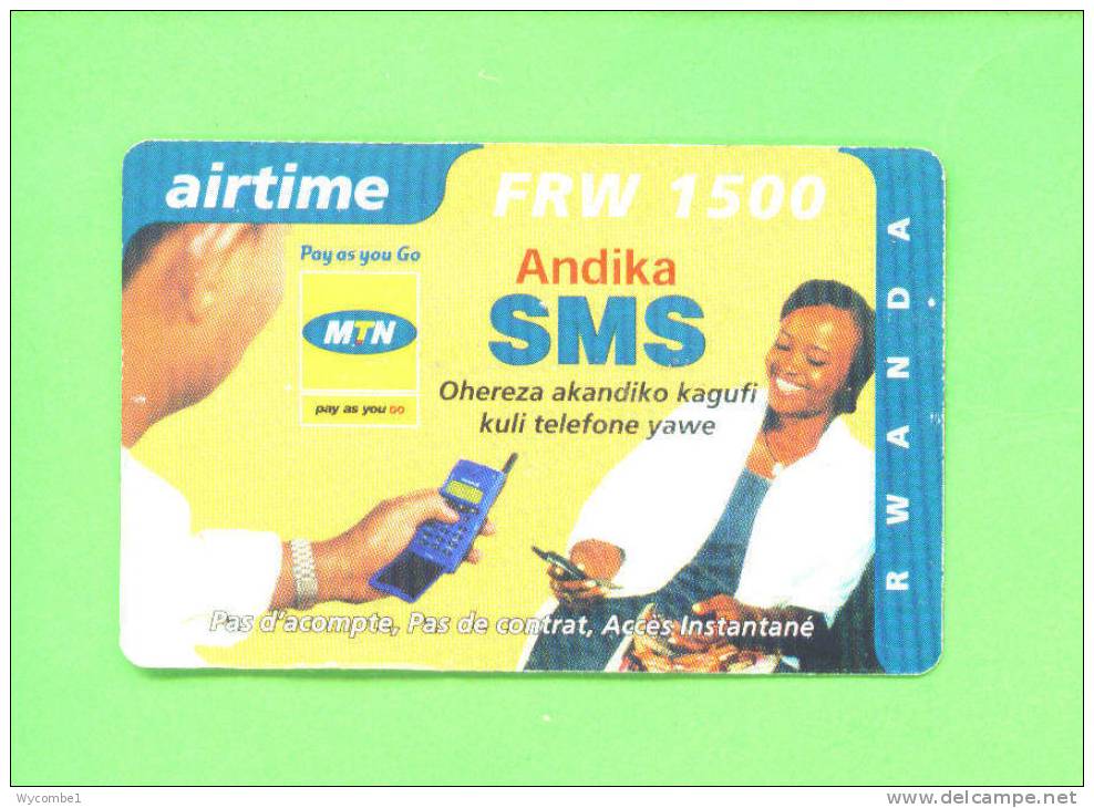 RWANDA - Remote Phonecard As Scan - Ruanda