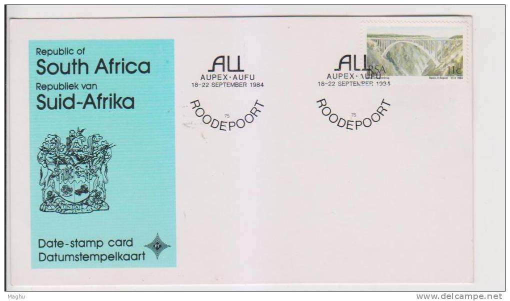 South Africa Bridge -Stamp Card, 1984 - FDC