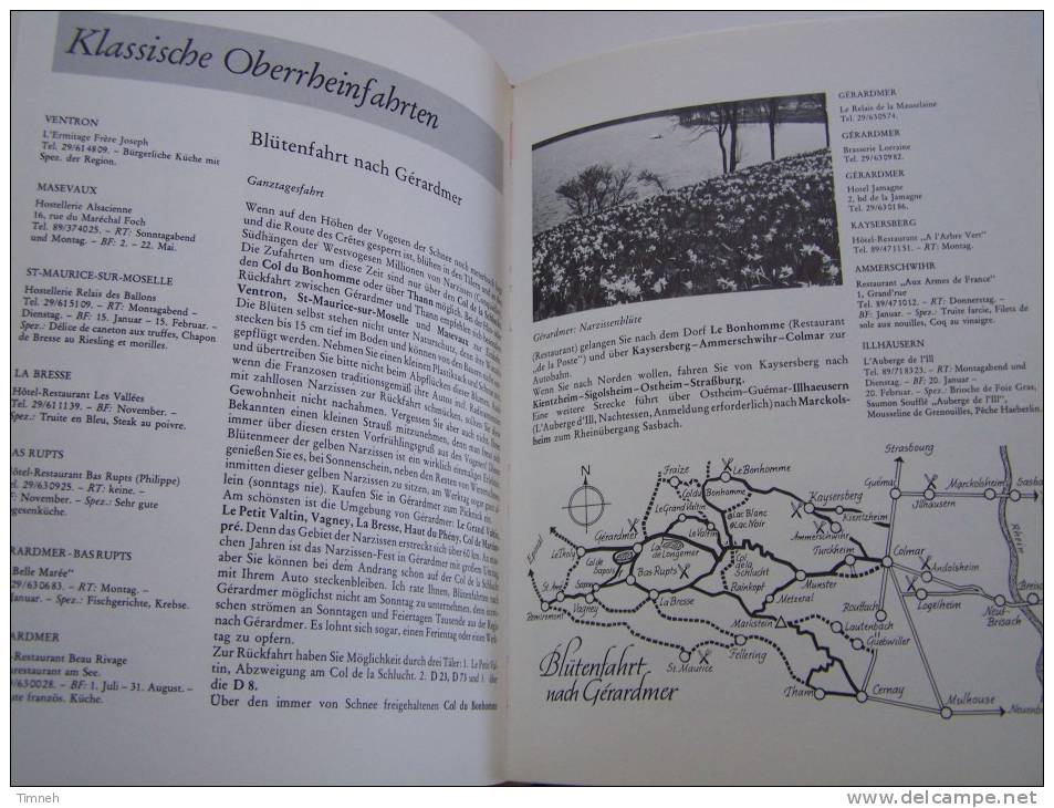 PARADIES AM OBER-RHEIN EINE REISEBREVIER FÜR AUTOFAHRER-1979 HERDER-Siegfried BÜCHE-Schwarzwald Vogesen jura-ElsaB-