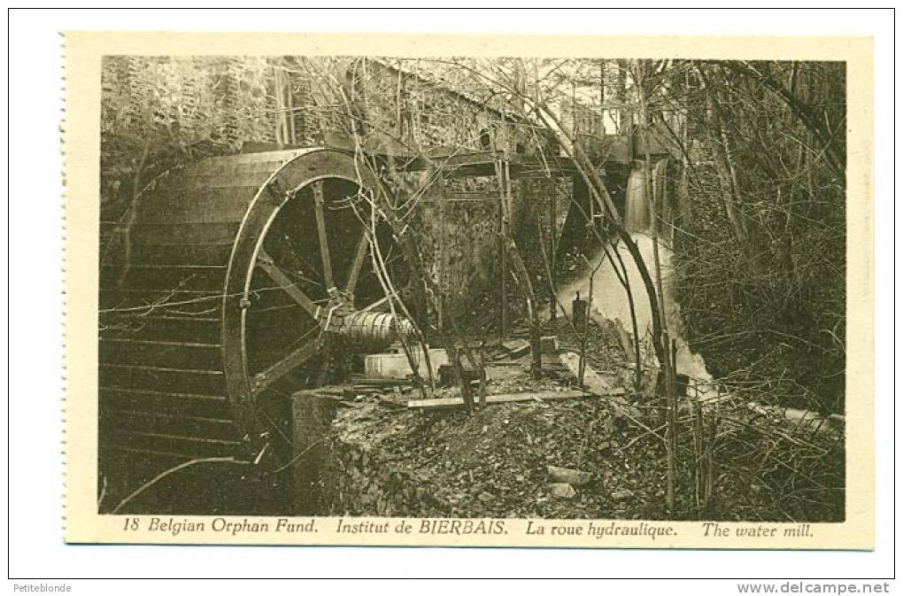 (H236) - Belgium Orphan Fund - Institut De Bierbais - La Roue Hydraulique - The Water Mill. - Mont-Saint-Guibert