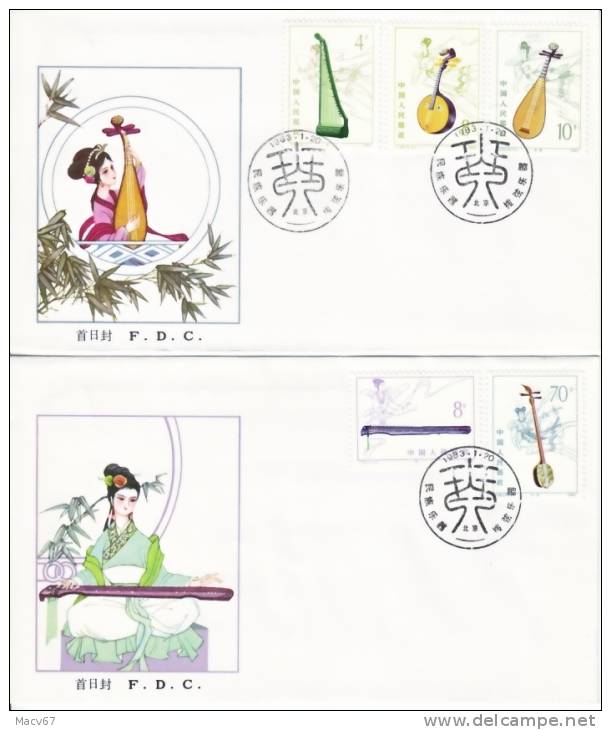 P.R.C. T 81  CHINESE MUSICAL INSTRUMENTS - 1980-1989