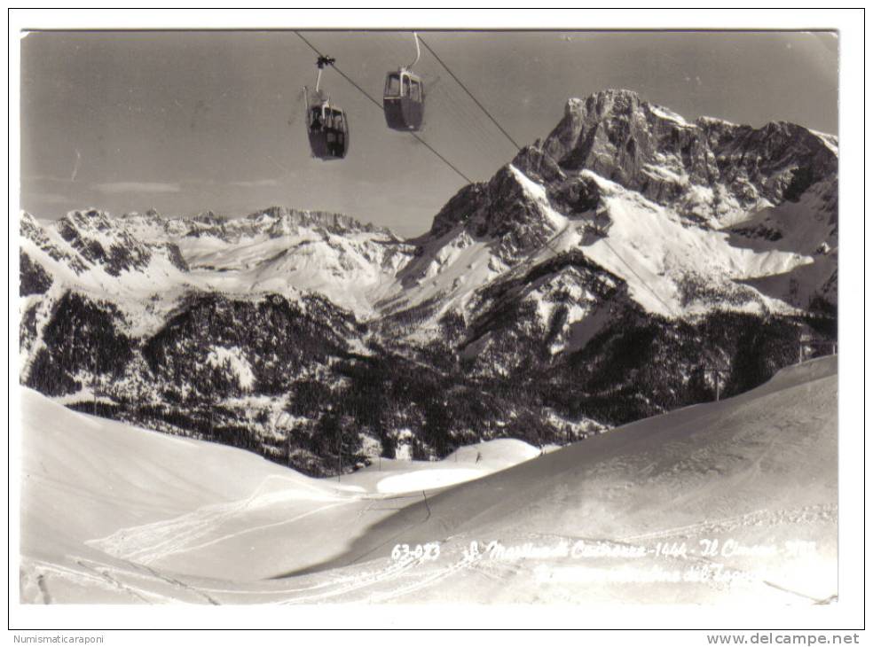 SAN MARTINO DI CASTROZZA IL CIMONE VIAGGIATA 1963 COD.C 1236 - Altri & Non Classificati