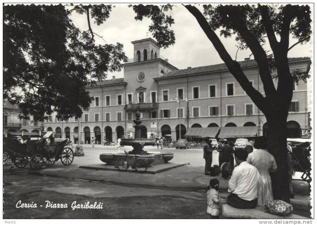 5888-CERVIA(RAVENNA)-PIAZZA GARIBALDI-ANIMATA-FG - Ravenna