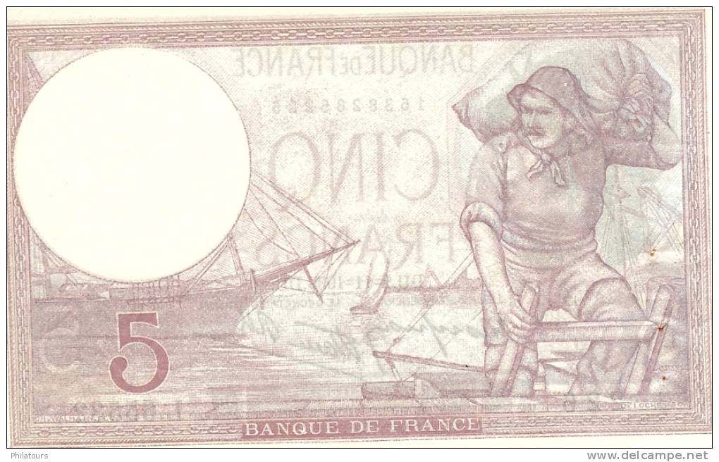 5 Francs Violet Type 1917 - 5 F 1917-1940 ''Violet''