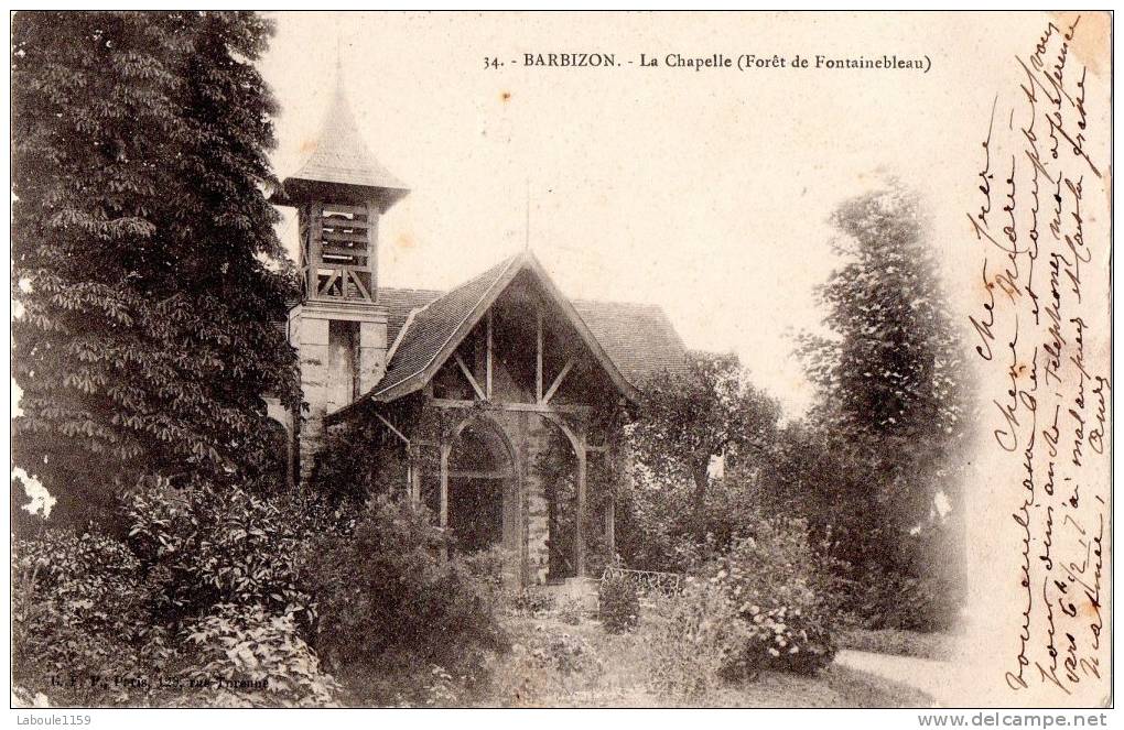 BARBIZON : "La Chapelle (Forêt De Fontainebleau) " - Précurseur Circulé En 1904 - Barbizon