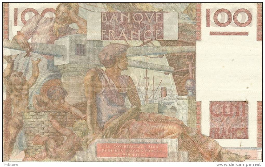 100 Francs Jeune Paysan Type 1945 - 100 F 1945-1954 ''Jeune Paysan''