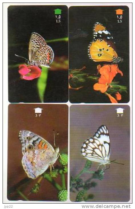 Lot De 6 Télécarte Oman - Papillon Butterfly Schmetterling Vlinder Farfalle Borboleta Mariposa - Oman