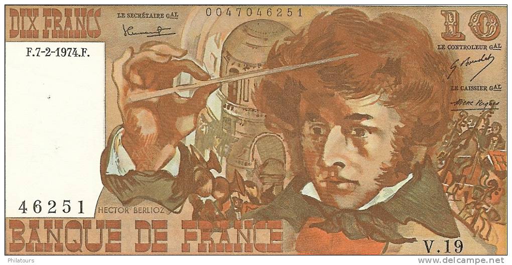 10 Francs Berlioz Type 1972 - 10 F 1972-1978 ''Berlioz''