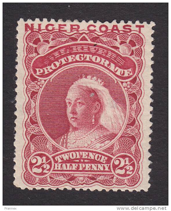 Niger Coast Protectorate, Scott #40, Mint Hinged, Queen Victoria, Issued 1893 - Nigeria (...-1960)