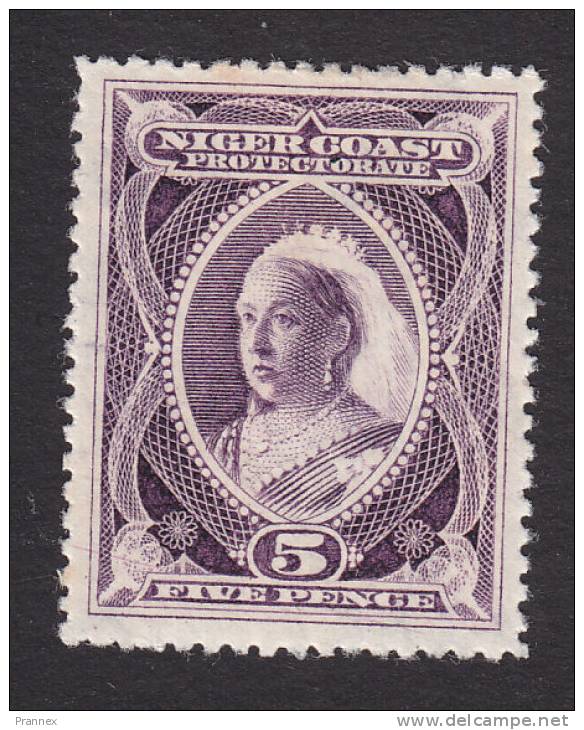 Niger Coast Protectorate, Scott #59, Mint Hinged, Queen Victoria, Issued 1897 - Nigeria (...-1960)
