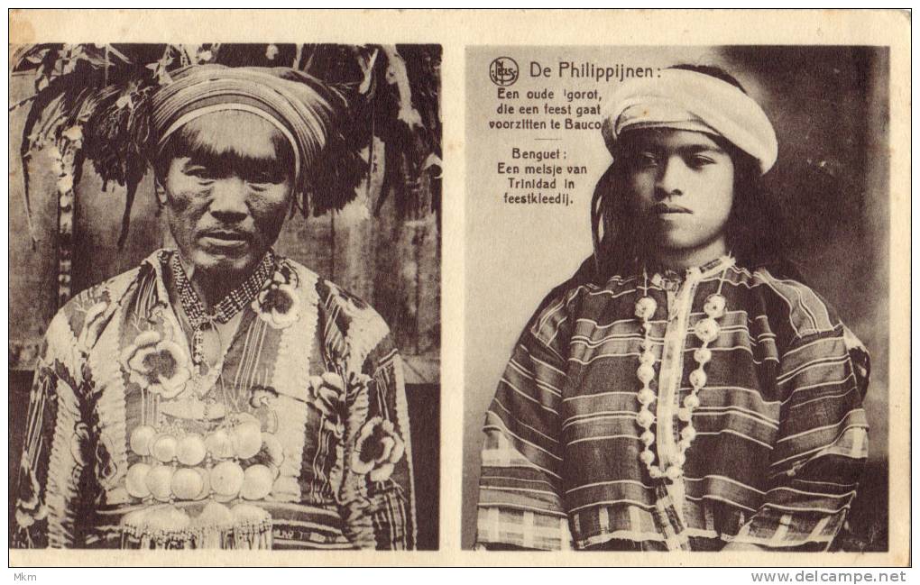 Igorot Old Man And A Trinidad Girl - Philippinen