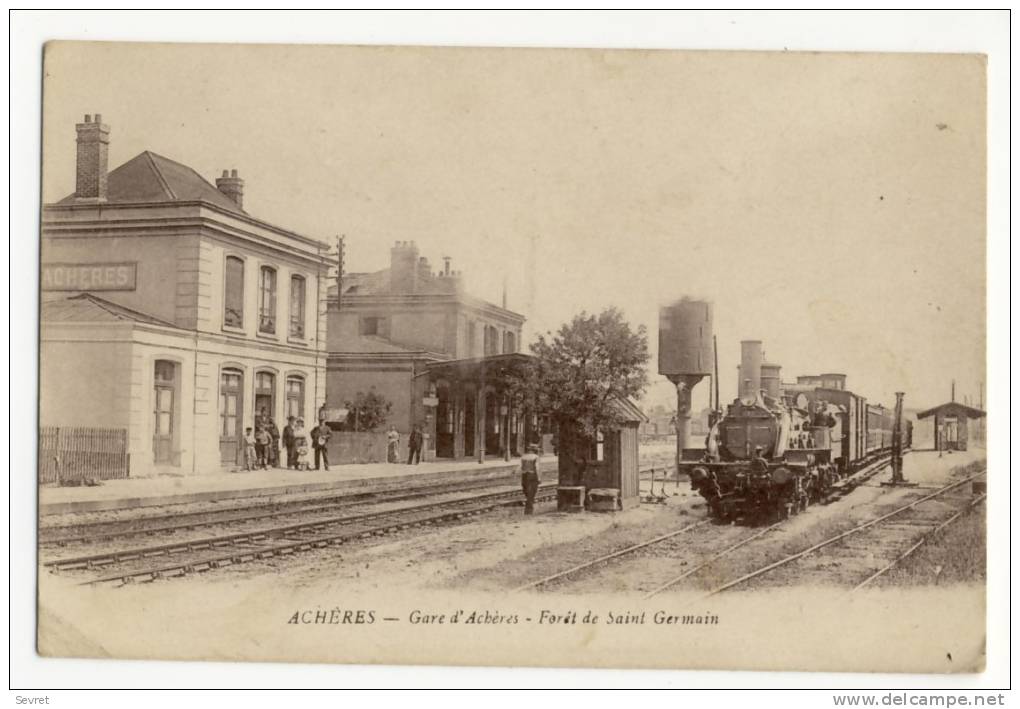 ACHERES  -La Gare. Forêt De Saint-Germain. - Acheres