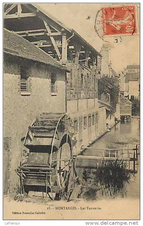 DEPT DIVERS- Loiret   - Ref A871- Montargis - Les Tanneries - Moulin A Eau -theme Moulins  - Carte Bon Etat - - Montargis