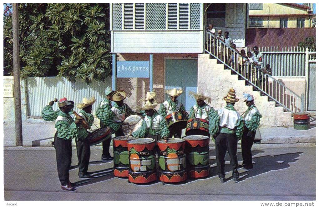 17079    Antigua  E  Barbuda,  Brute  Force  Steel  Band  Playng  In  St. John"s,  NV - Antigua & Barbuda