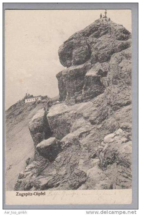 DE Bayern Zugspitze (Ehrwald) 1907-07-24 Neustädter Hütte Fotokarte - Zugspitze