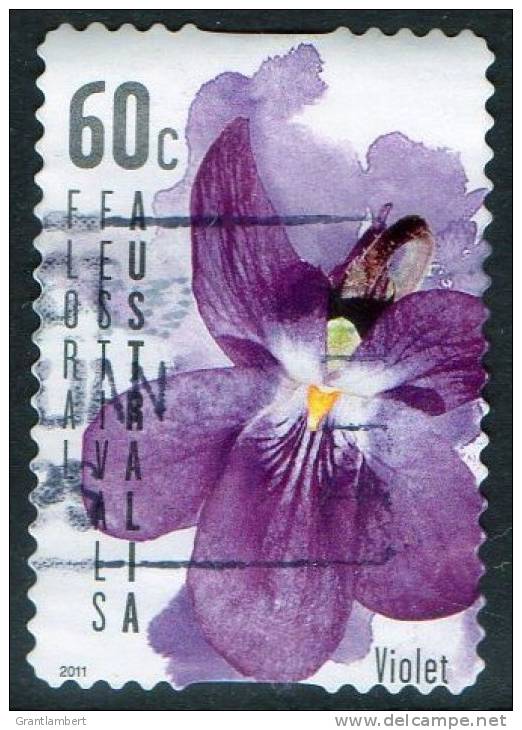 Australia 2011 Floral Festivals 60c Violet Self-adhesive Used - Actual Stamp - - Used Stamps