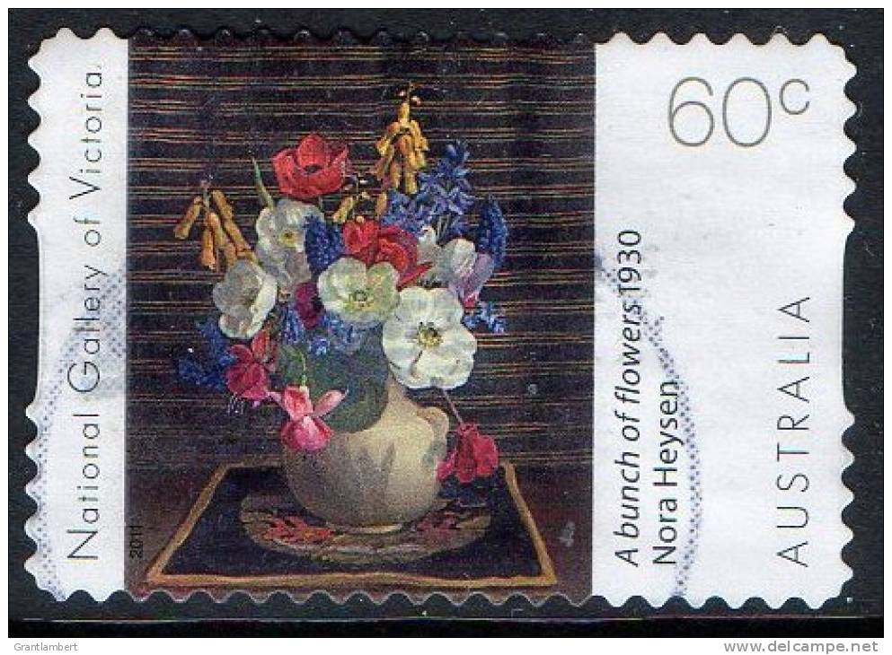 Australia 2011 Floral National Gallery 60c Bunch Of Flowers Self-adhesive Used - Actual Stamp - Used Stamps