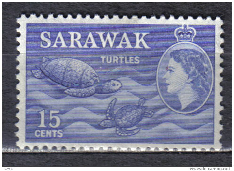 AP61 - SARAWAK , 15 Cent N. 196  ***  Tartaruga - Sarawak (...-1963)