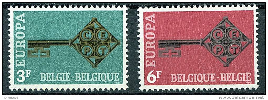 Belgique ** N° 1452 / 1453 - Europa 1968  . - 1968