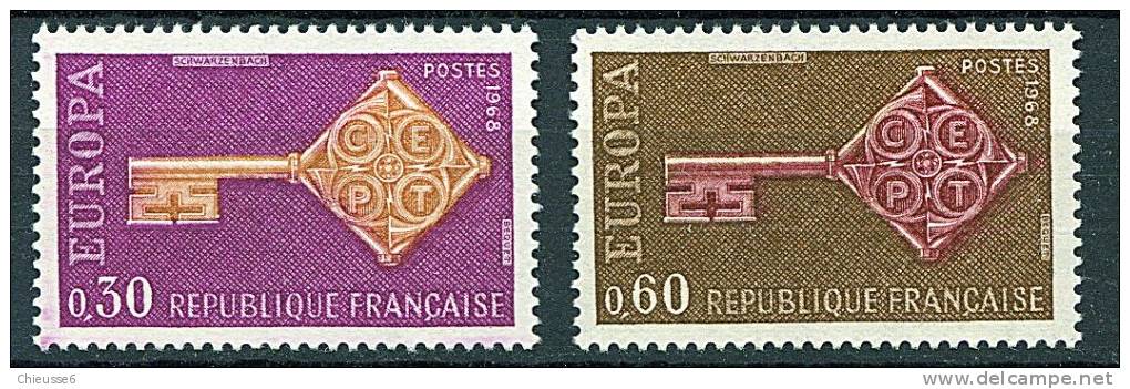 France ** N° 1556/1557- Europa 1968 - 1968