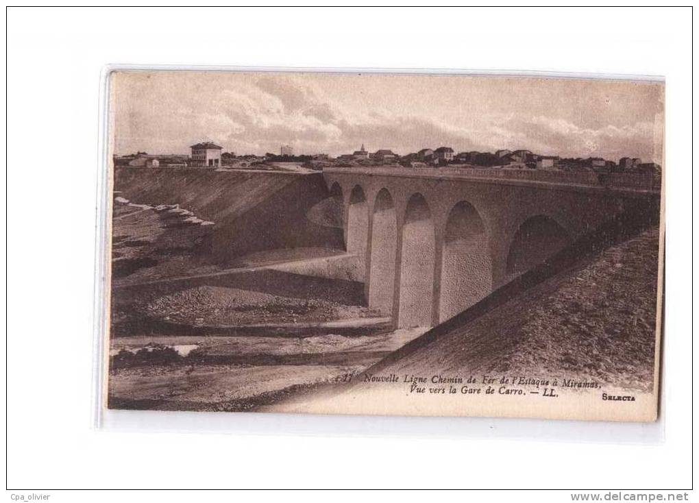 13 CARRO (Martigues) Ligne Chemin De Fer Estaque à Miramas, Pont, Viaduc, Gare De Carro, Ed LL 17, 191? - Martigues