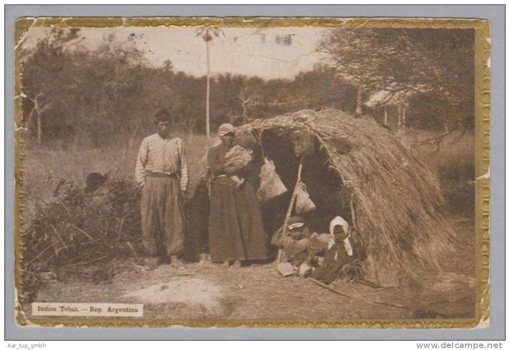 Argentinien Indios Tobas 1921-10-21 Foto Goldrand - Argentine